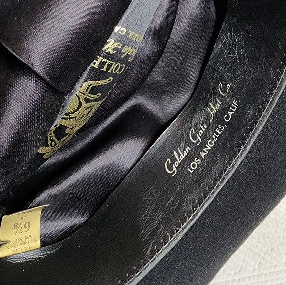 Golden Gate Hat Co, Western Collection wool-blend black hat. - Picture 5 of 16